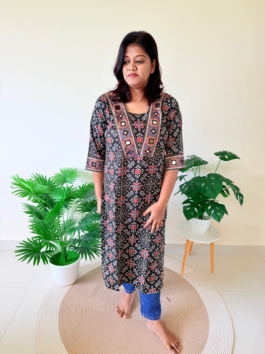Ajrakh Kurti Top