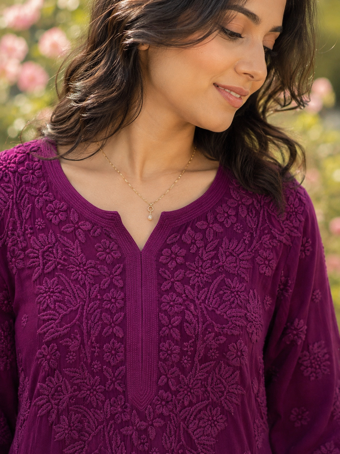 Viscose 5D long top