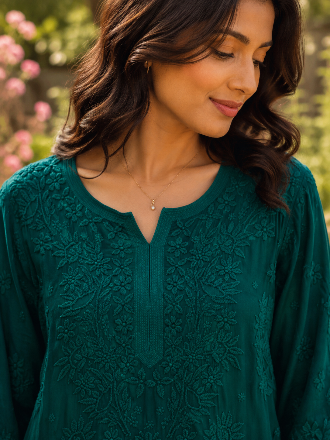 Viscose 5D long top